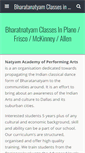 Mobile Screenshot of natyamacademy.org